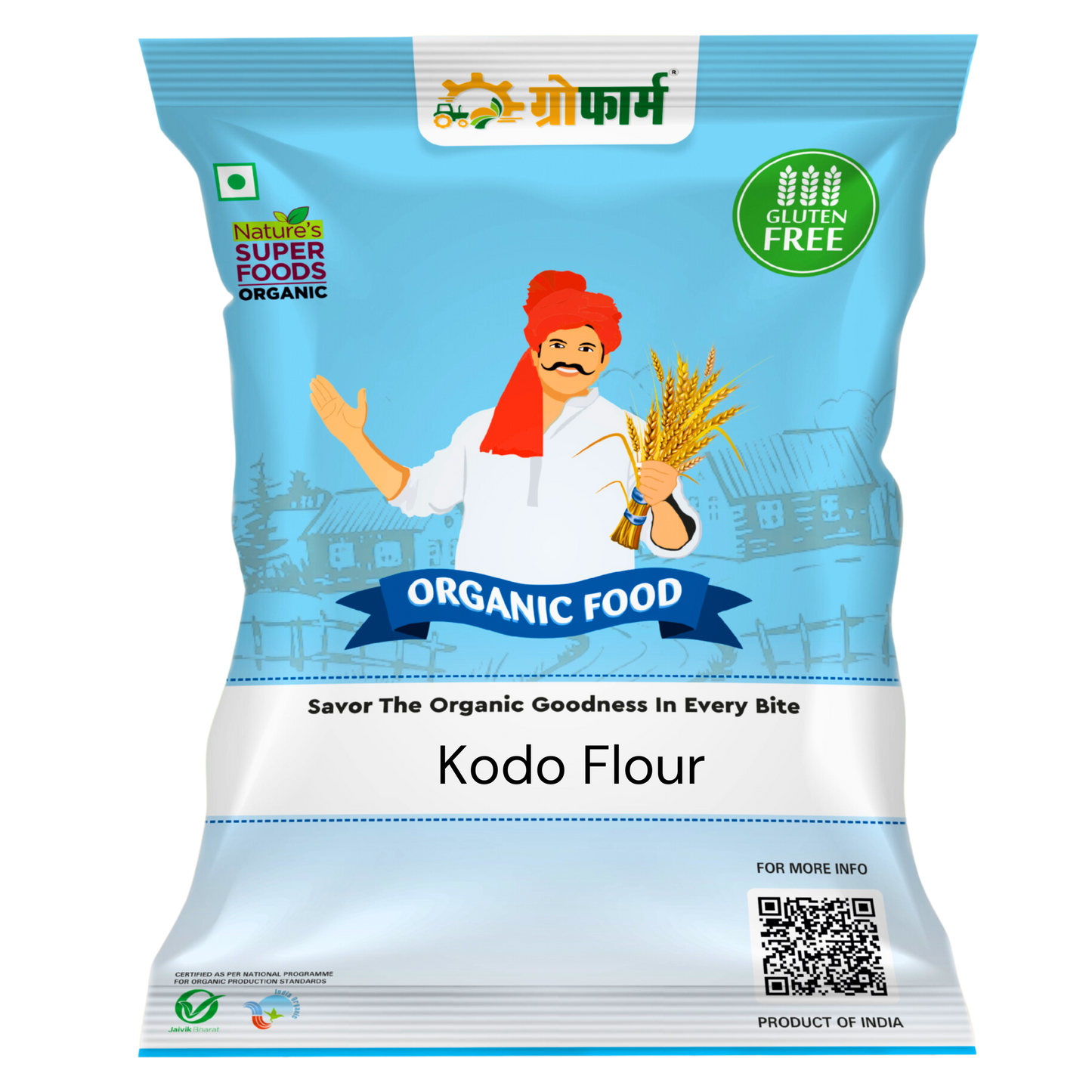Pure Fresh Kodo Flour | No Mixing | No Preservation | Natural Taste 4 Kg
