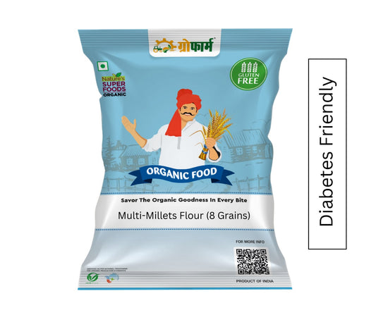Multi-Millets Flour 8 Grains (Diabetic Friendly) | 100 % Pure | 4 Kg