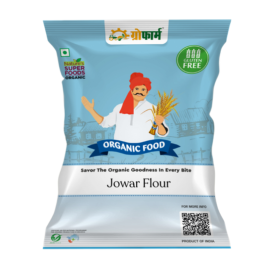 Growfarm Pure Organic Jowar Flour 4 kg